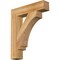 Ekena Millwork Imperial Block Rough Sawn Bracket, Western Red Cedar, 4"W x 20"D x 24"H BKT04X20X24IMP05RWR - alternate 1